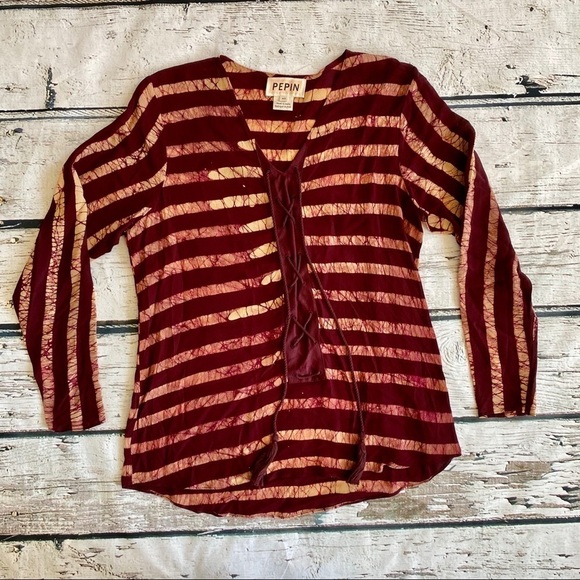 Pepin Women's Gretchen Luxury V Neck Blouse - Picture 1 of 4